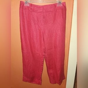 STYLE &CO Linen Red pants size 6P